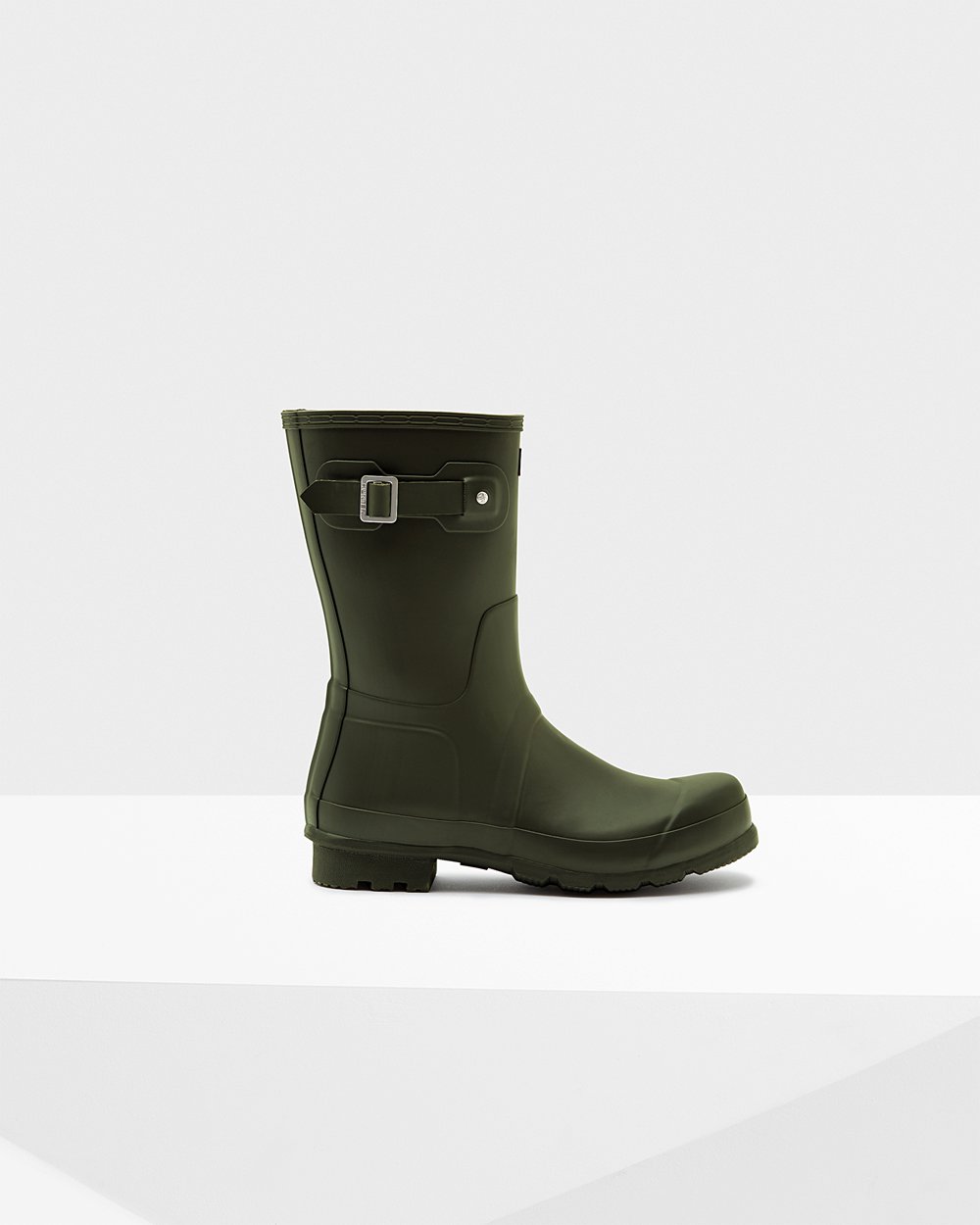 Mens Hunter Original - Short Rain Boots Dark Olive - 0413-HIGKE